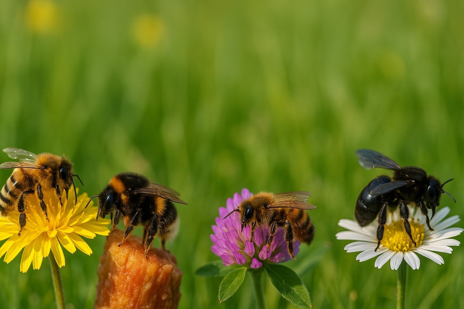 Les différents types d'abeilles