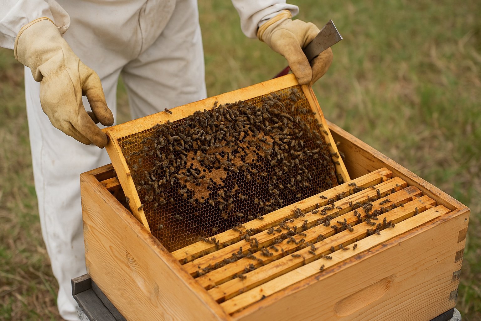 Combien de cadre de couvain dans une ruche