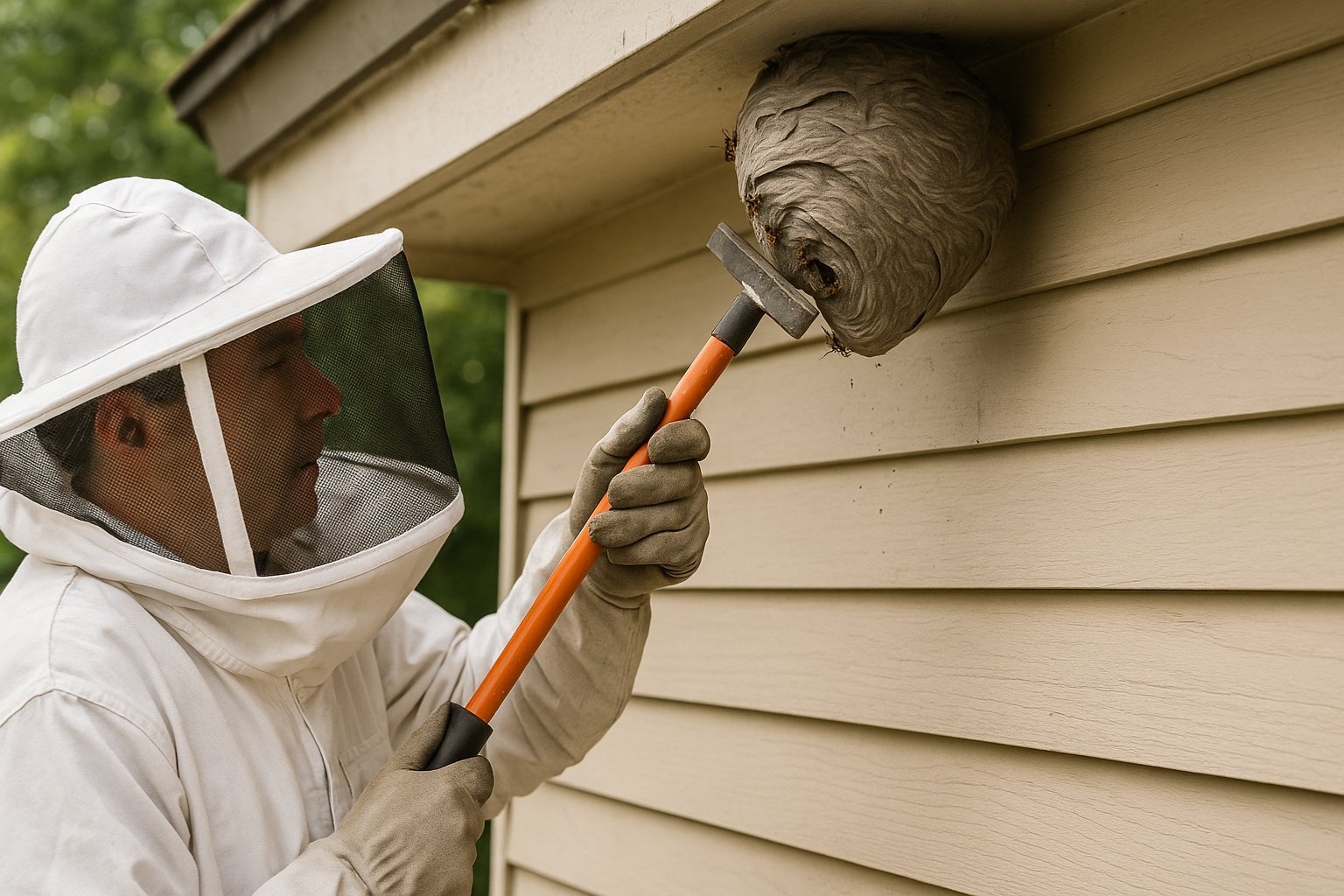 Comment enlever un nid de guêpes
