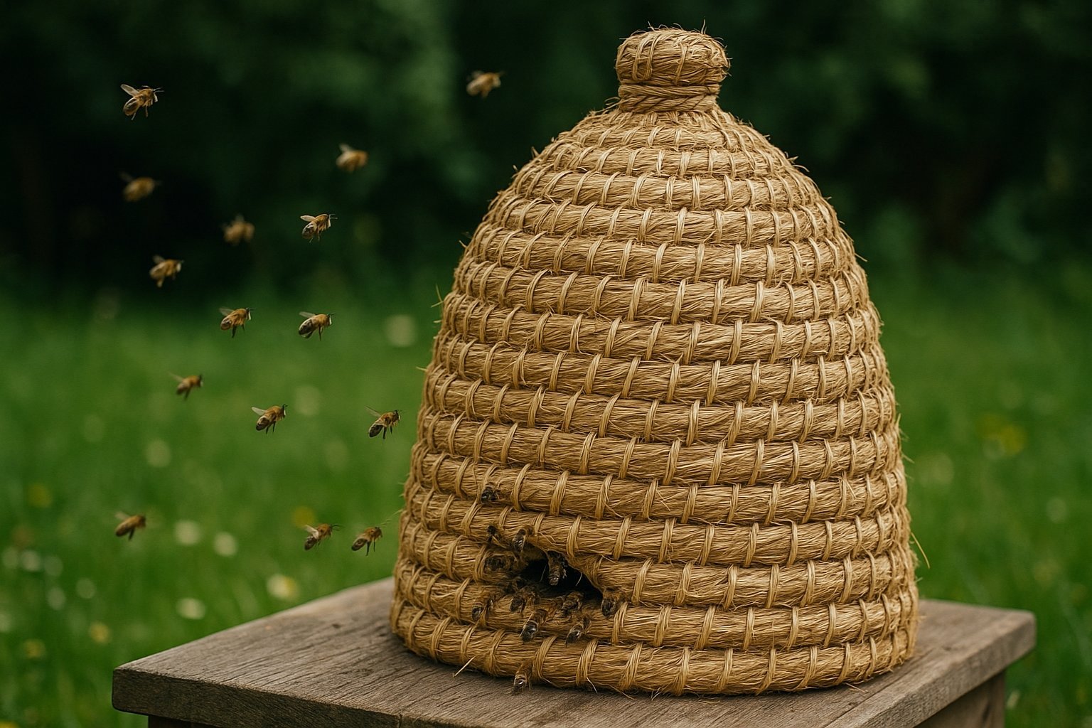 Comment fonctionne une ruche paille au quotidien