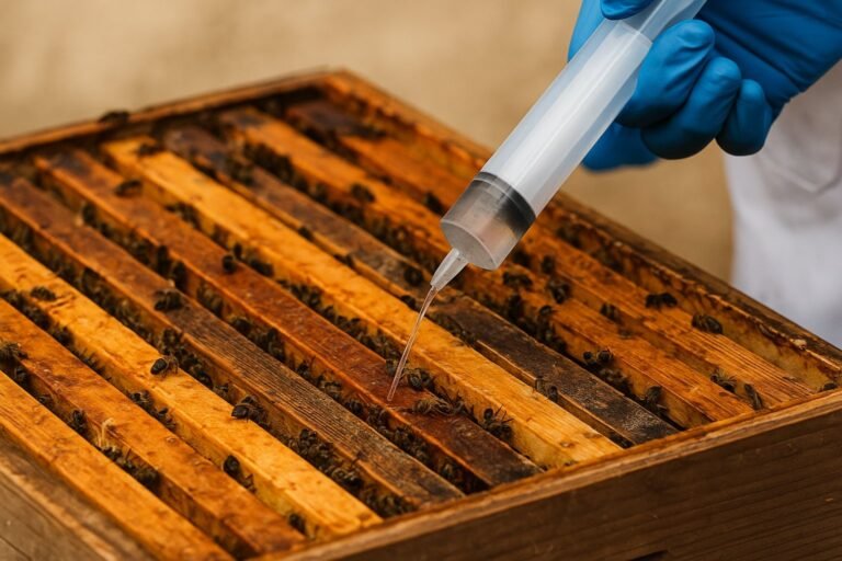 Traitement de la ruche à l'acide oxalique contre le Varroa