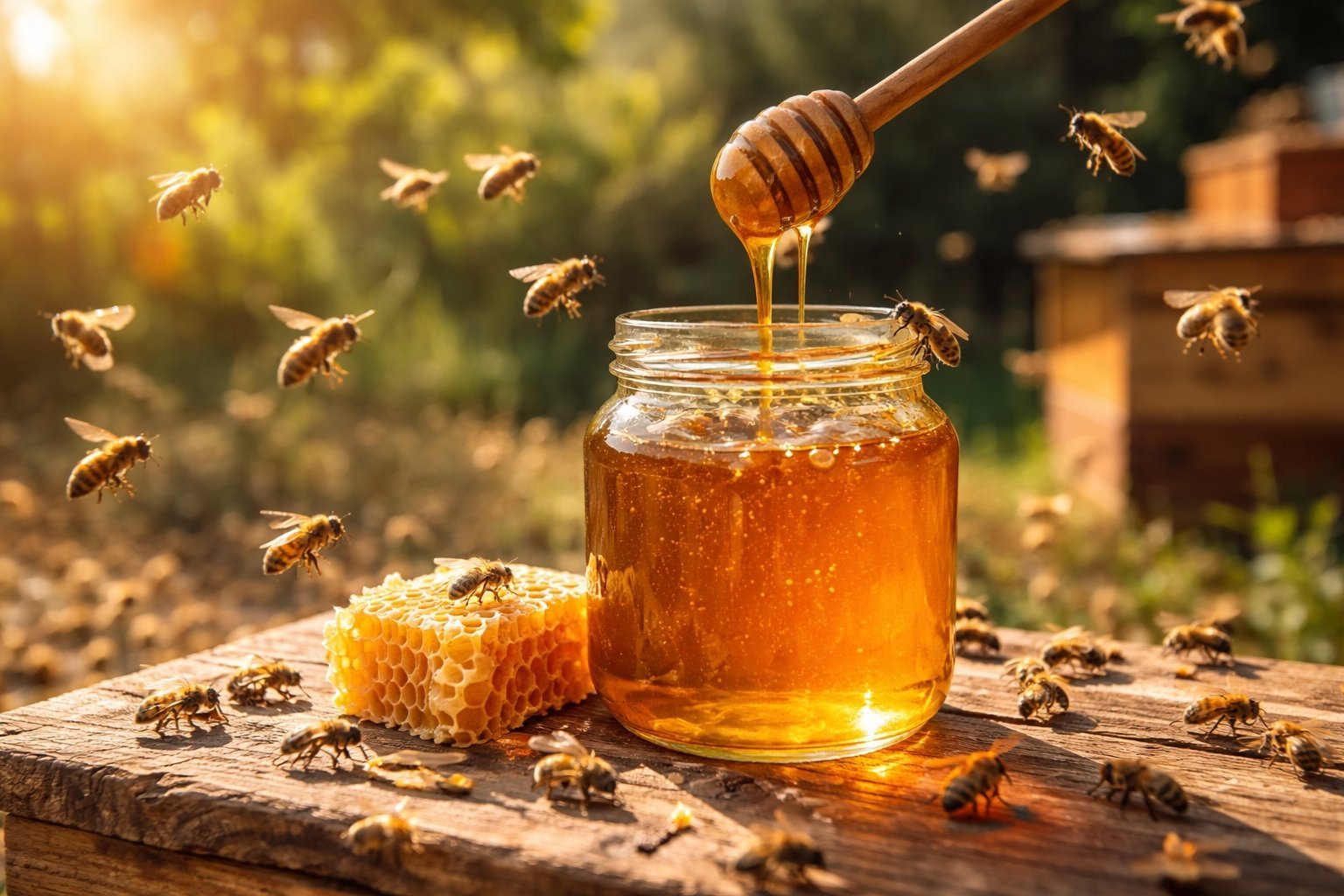 Combien d'abeilles pour 1 kg de miel