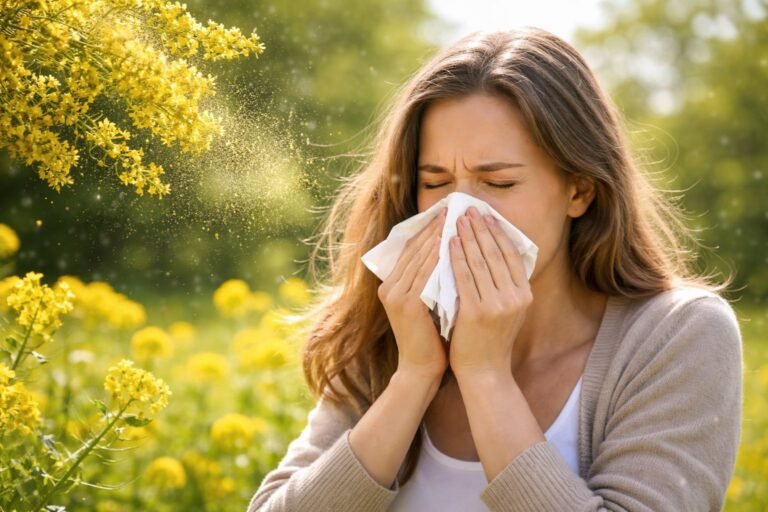Les symptômes de l'allergie au pollen