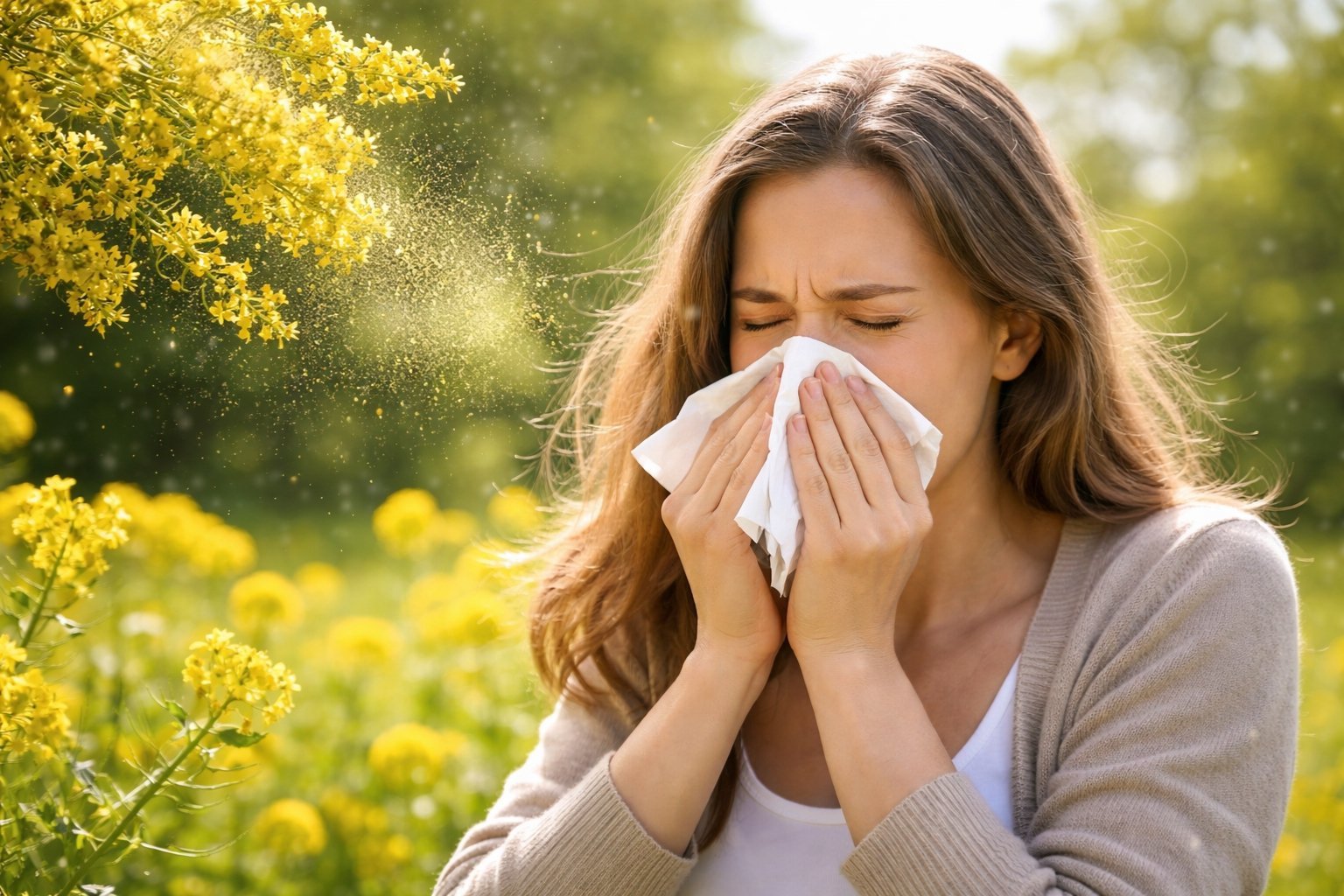Les symptômes de l'allergie au pollen