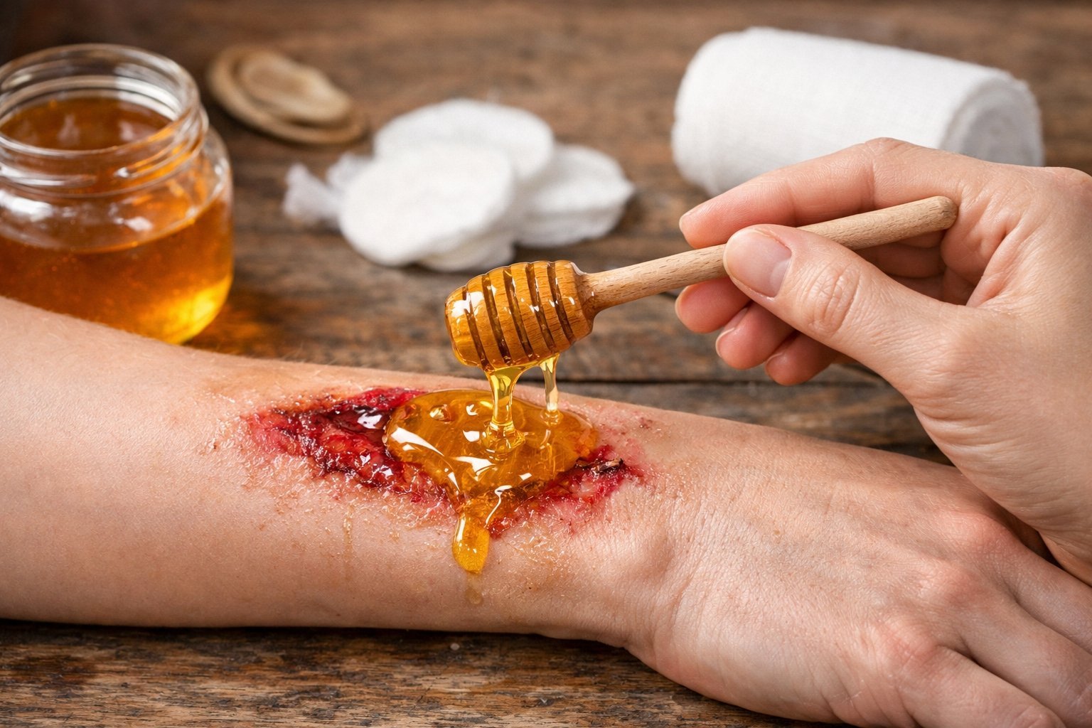 Peut-on mettre du miel sur une plaie ouverte