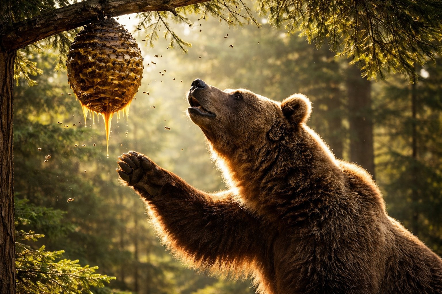 Est ce que les ours mangent du miel