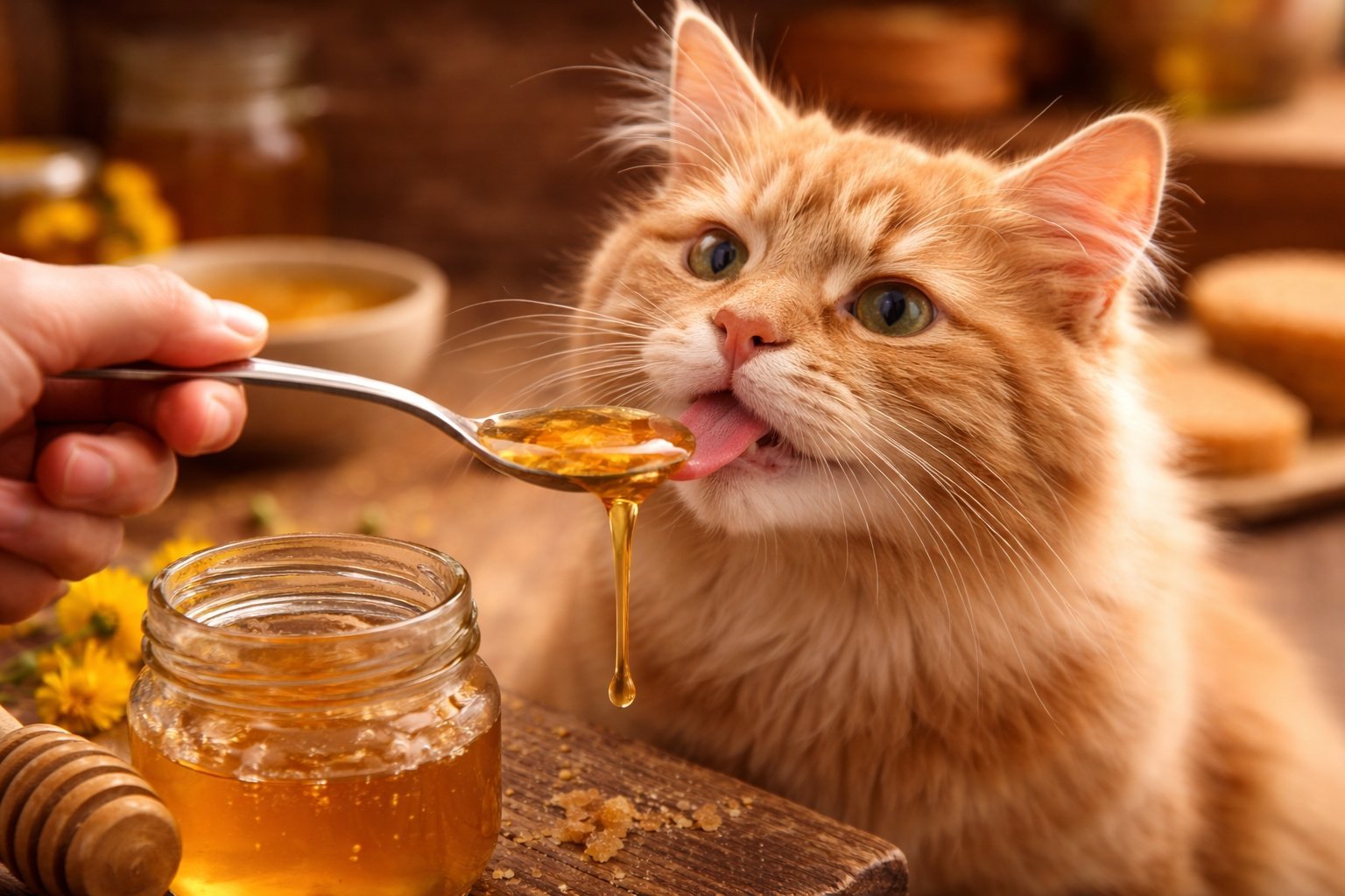 Peut on donner du miel à un chat