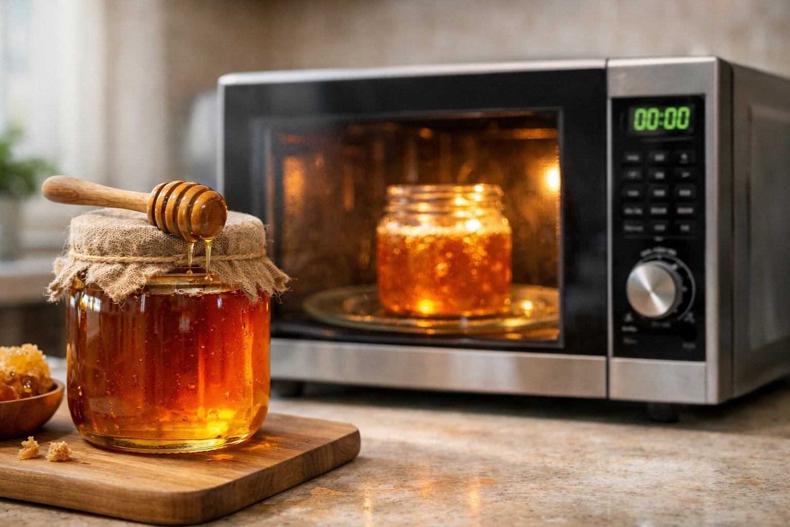 Pourquoi ne pas mettre le miel au micro onde