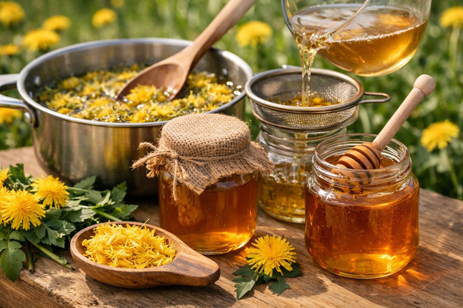 Comment faire du miel de pissenlit