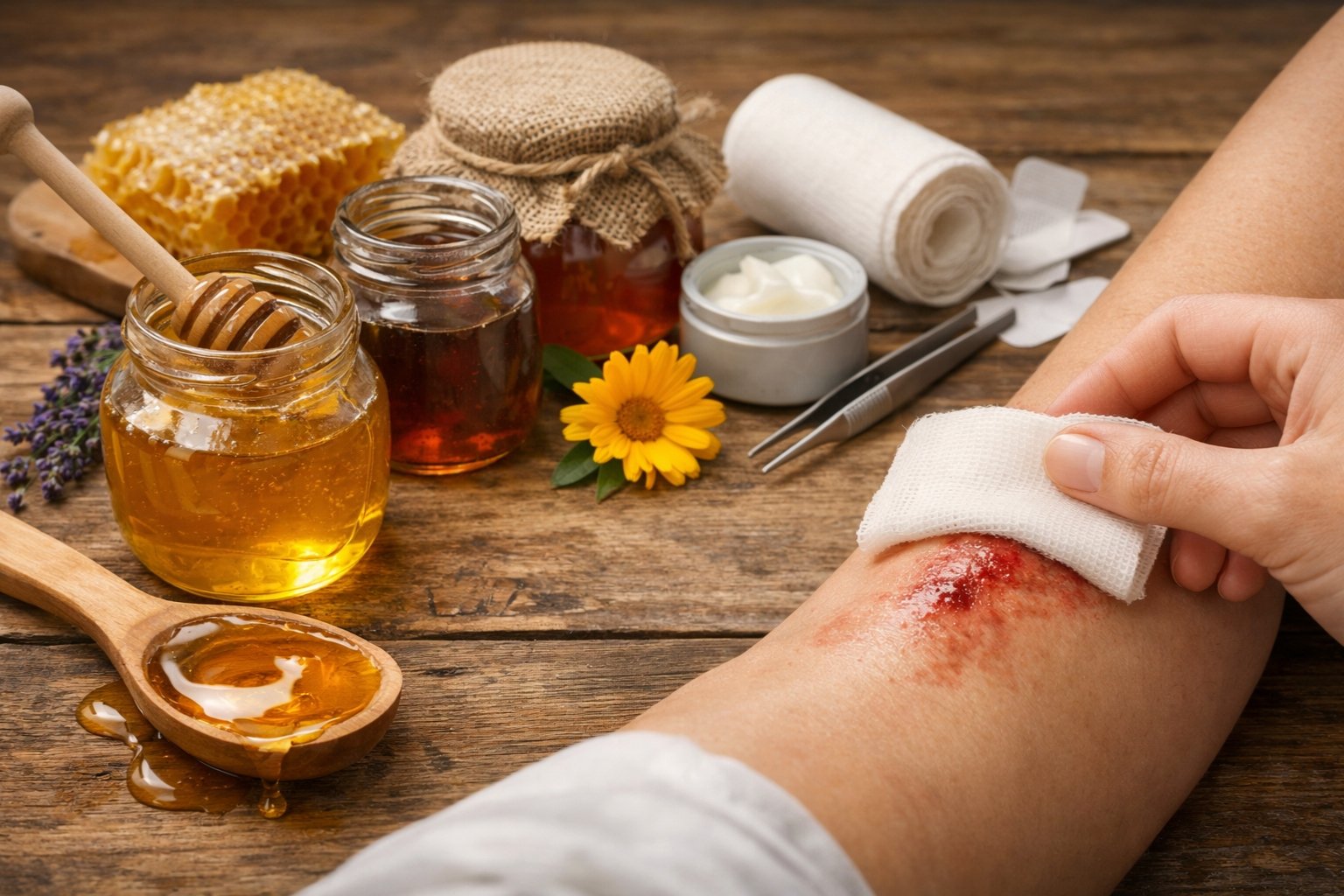 Quel type de miel pour cicatriser une plaie