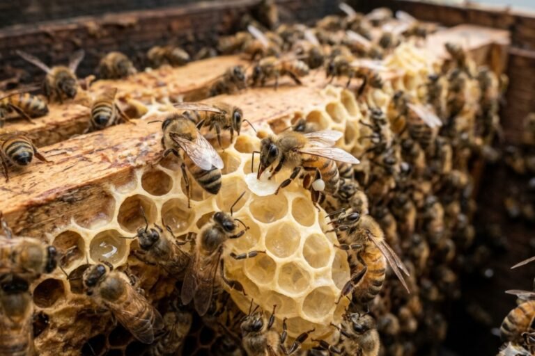 Comment les abeilles fabriquent la cire