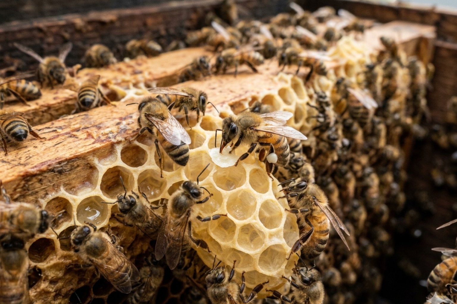 Comment les abeilles fabriquent la cire