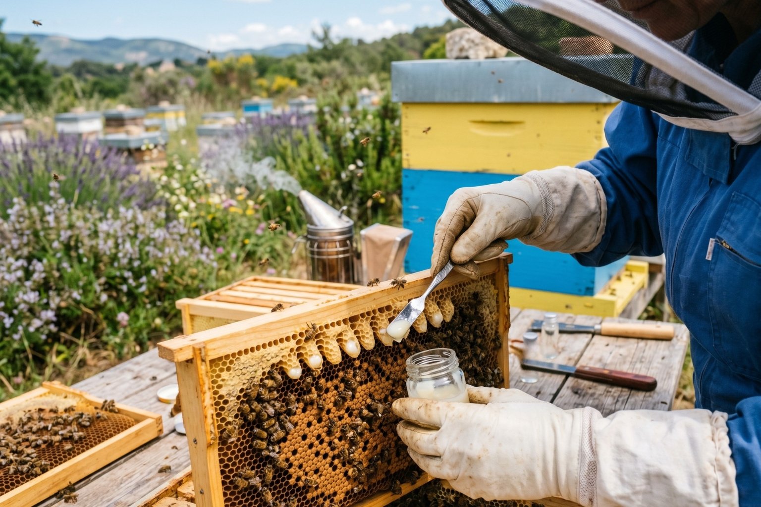 Comment est fabriquée la gelée royale