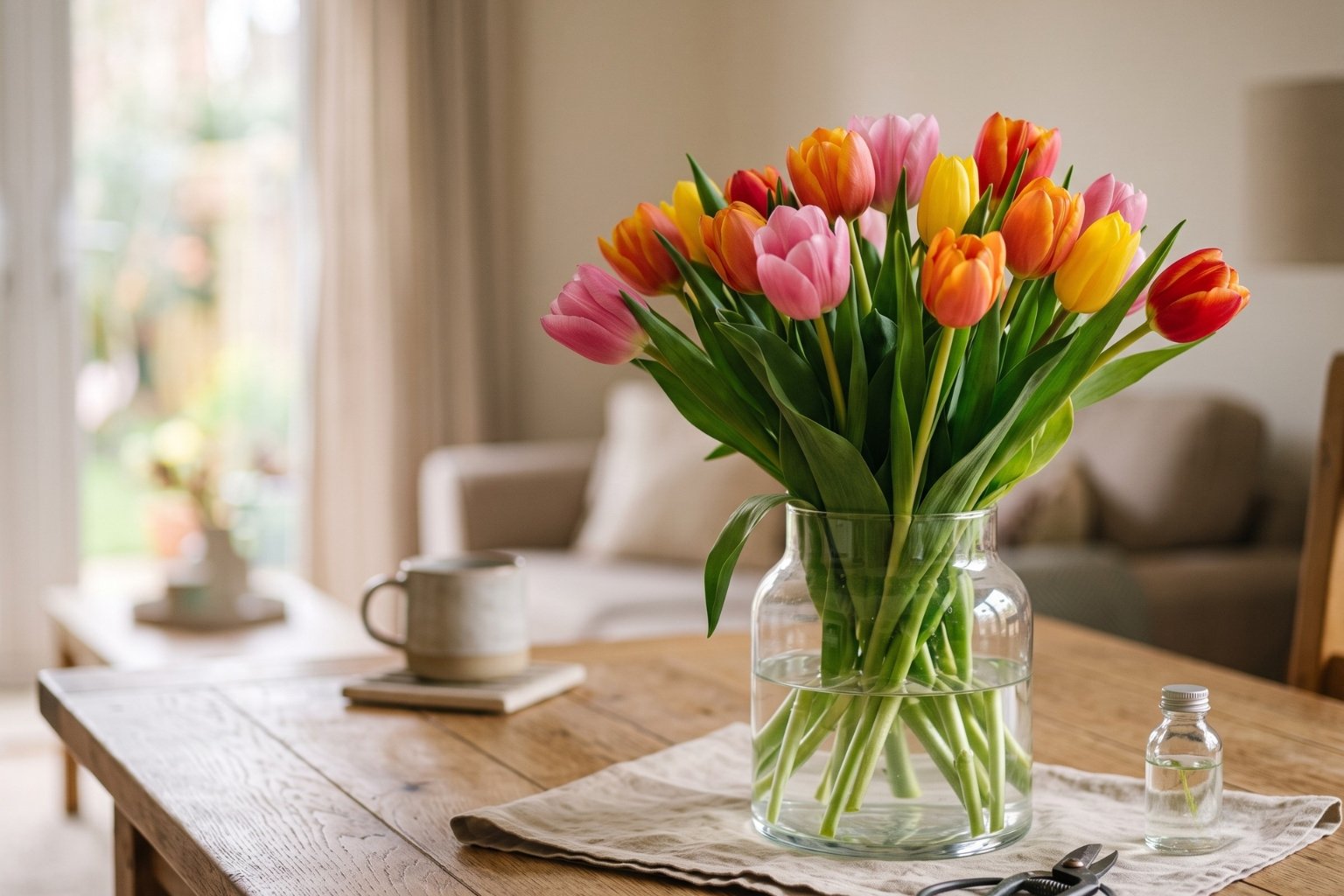 Conserver un bouquet de tulipes en vase plus longtemps
