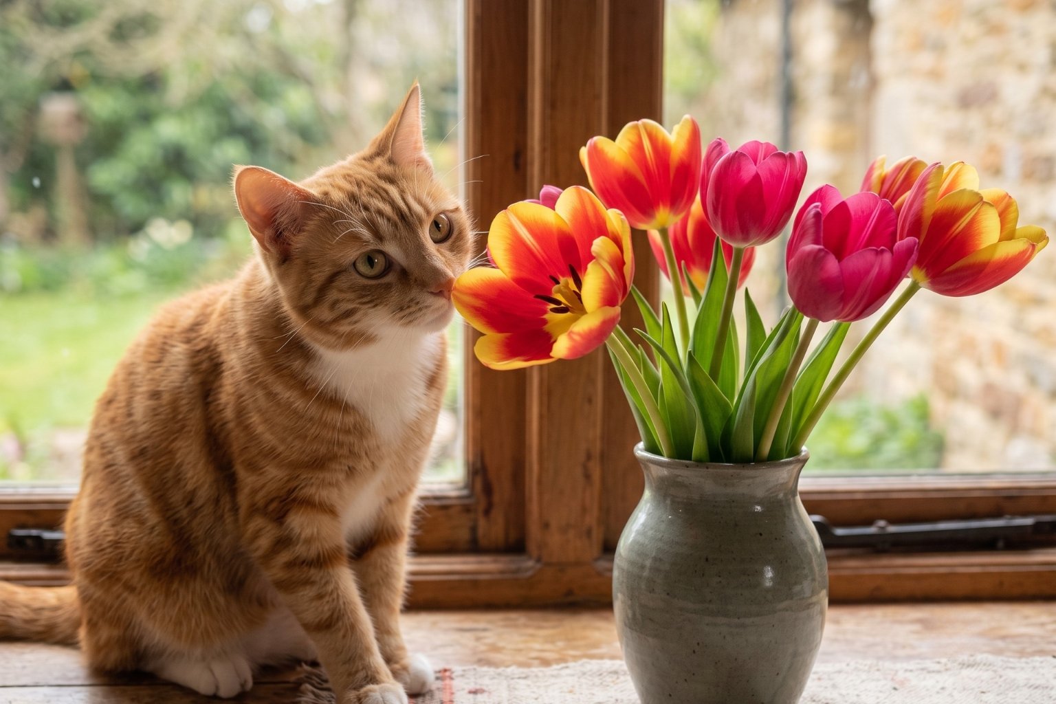 Est-ce que les tulipes sont toxiques pour les chats