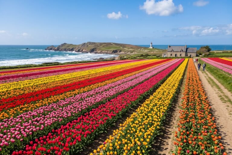 Quand aller voir les champs de tulipes à la Torche