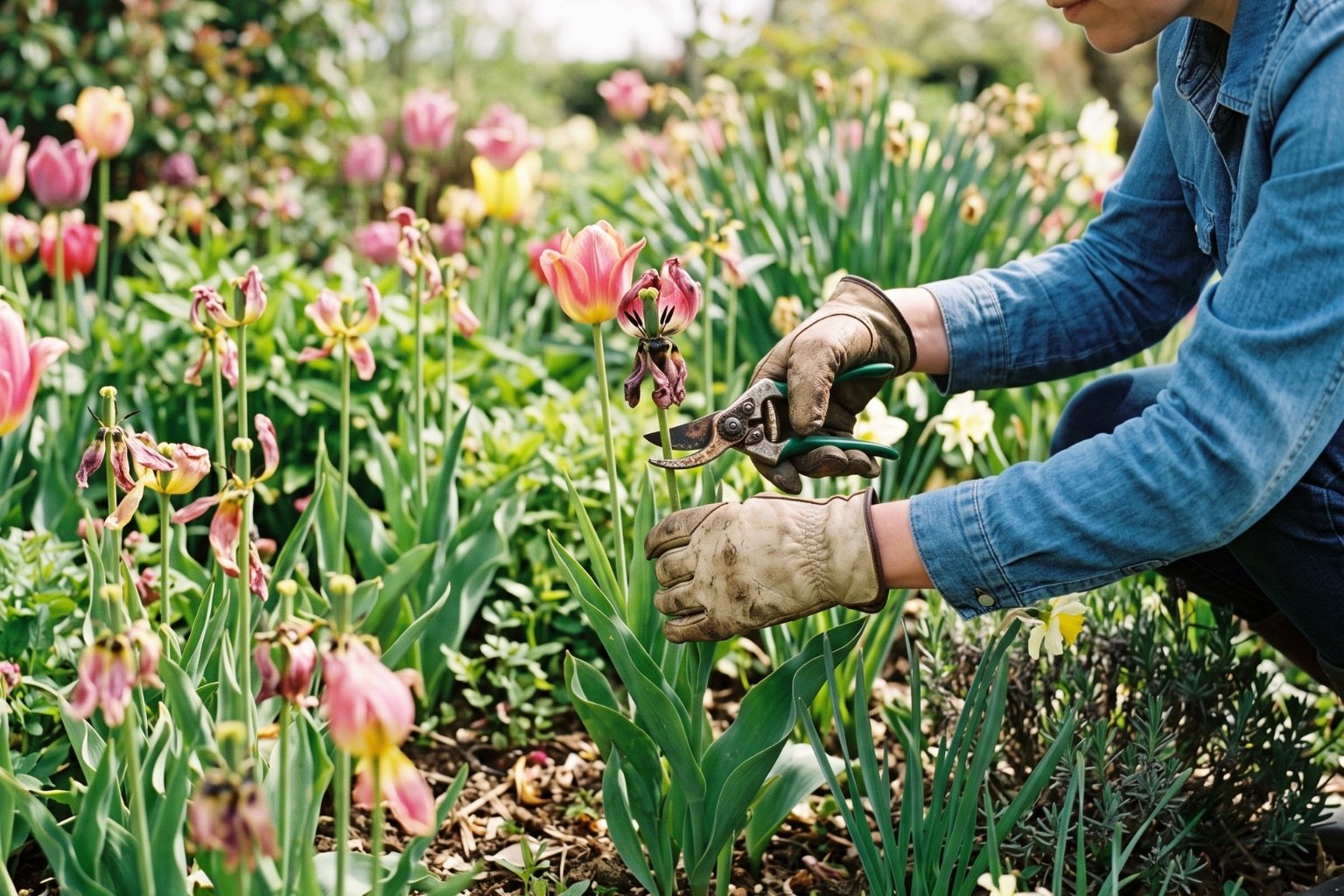 Quand et comment couper les tulipes fanées après floraison