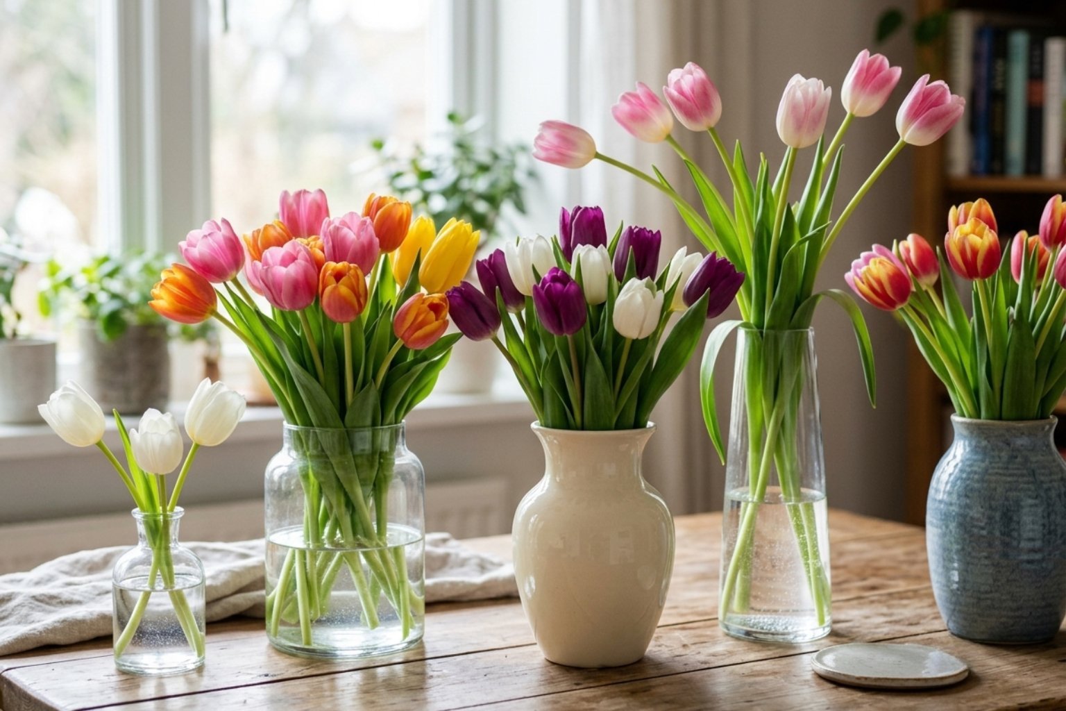 Quel vase choisir pour un bouquet de tulipes